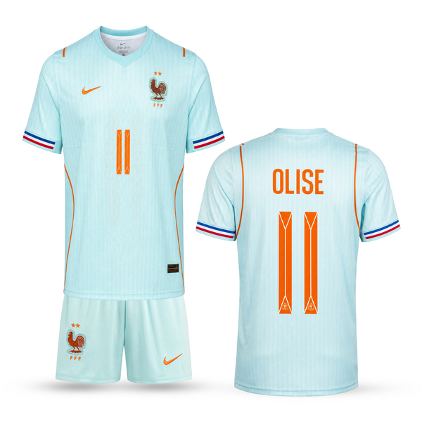 Франция Детски Гостуващ Футболен Екип, Олиз. WC 2026, Бял