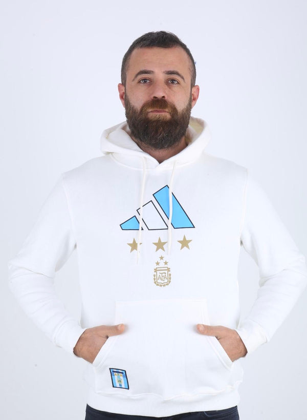 Аржентина Мъжко Спортно Горнище, Меси. Бял