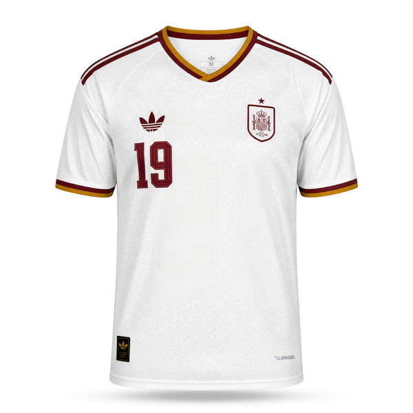 Испания Мъжка Гостуваща Футболна Фланелка, Ямал. World Cup 2026