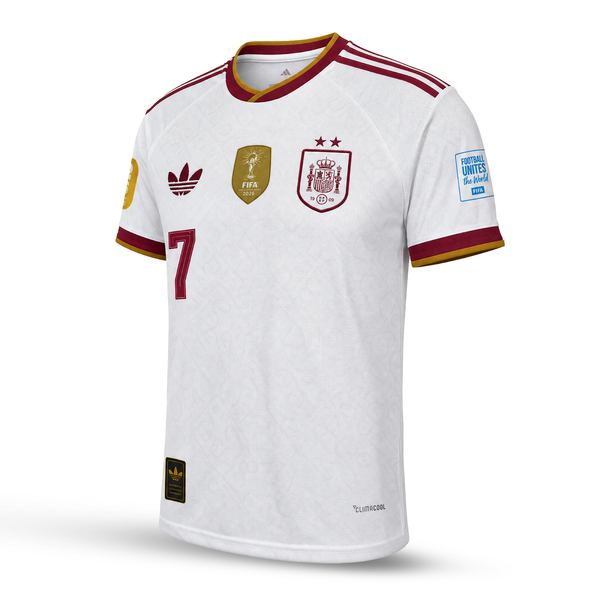 Испания Мъжка Гостуваща Футболна Фланелка, Феран. World Cup 2026