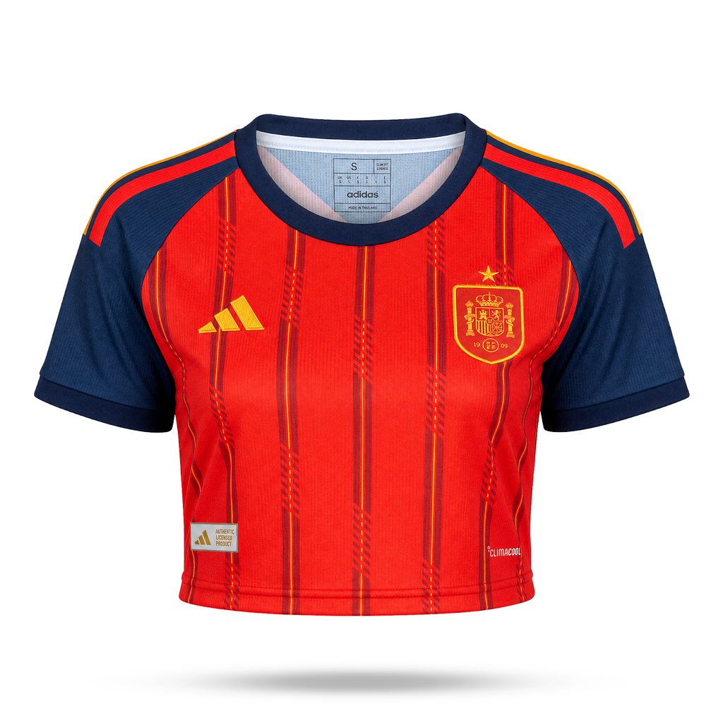 Испания Дамски Футболен Кроп Топ. World Cup 2026